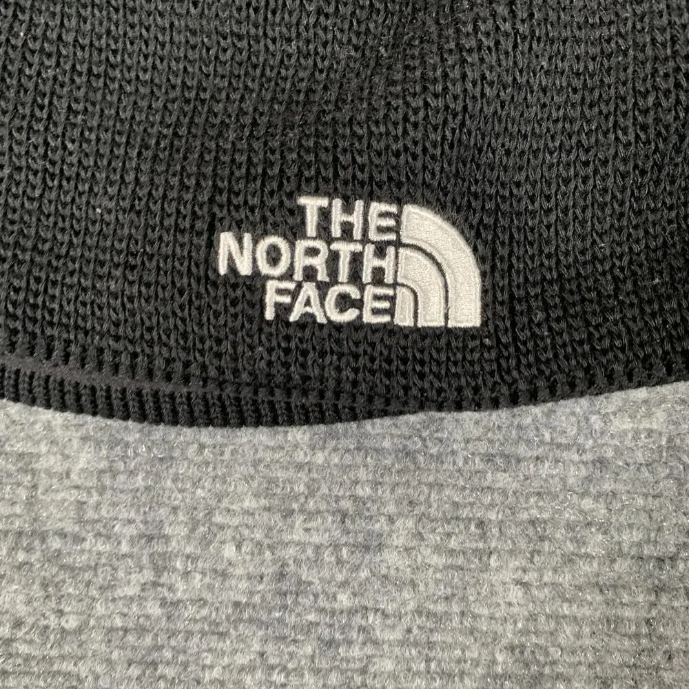 The North Face Beanie Hat Boys One Size Black Knit Fleece Lined Logo Winter